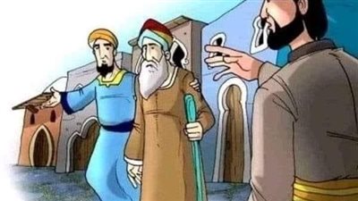 كان هناك رجل صالح له جار